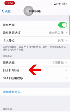 小店苹果14维修网分享如何给iPhone14的SIM卡设置密码 