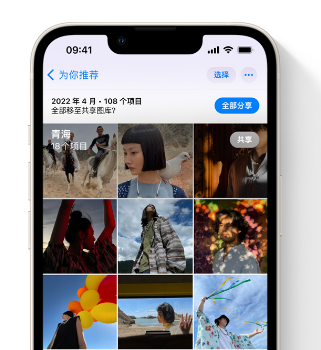 小店苹果维修网点分享在 iPhone 上使用共享图库 