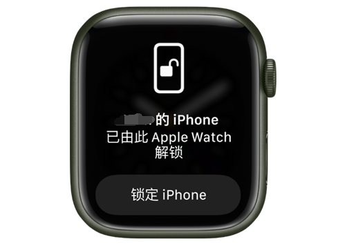 小店苹果手机维修分享用 AppleWatch 解锁配备面容 ID 的 iPhone方法 