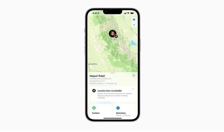 小店苹果14维修分享iPhone14系列中 FindMy功能通过卫星分享位置方法教程 